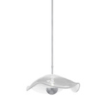 Embark Disc Pendant - Silver Leaf / Clear