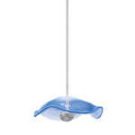 Embark Disc Pendant - Silver Leaf / Blue