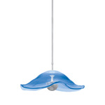Embark Disc Pendant - Silver Leaf / Blue