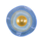 Embark Disc Wall Sconce - Gold Leaf / Blue