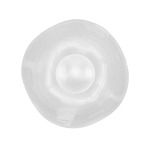 Embark Disc Wall Sconce - White / Clear