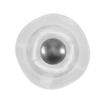 Embark Disc Wall Sconce - Silver Leaf / Clear