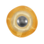 Embark Disc Wall Sconce - Silver Leaf / Amber