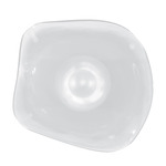 Embark Disc Wall Sconce - White / Clear