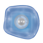Embark Disc Wall Sconce - Silver Leaf / Blue