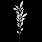 Foret Branch Wall Sconce - Silver Leaf / Crystal