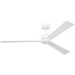 Rozzen Smart 60 Inch Ceiling Fan - Matte White / Matte White