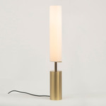 Clopes Table Lamp - Satin Brass / White