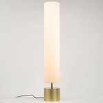 Clopes Floor Lamp - Satin Brass / White