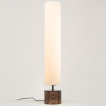 Clopes Floor Lamp - Toasted Wood / White