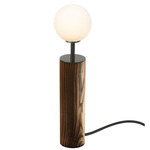 Co Table Lamp - Toasted Wood / Opal