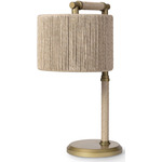 Carolina Outdoor Table Lamp - Brass / Rattan
