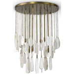 Cordelia Chandelier - Antique Brass / Alabaster