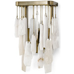 Cordelia Wall Sconce - Antique Brass / White