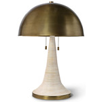 Harris Table Lamp - Whitewash / Antique Brass