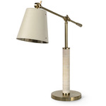 Hendrick Desk Lamp - Brass / Cream