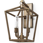 Hollister Outdoor Wall Sconce - Light Bronze / Rattan
