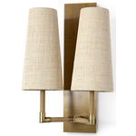 Irving Wall Sconce - Antique Brass / Raffia
