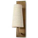 Irving Wall Sconce - Antique Brass / Raffia