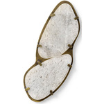 Jovy Wall Sconce - Antique Brass / White Quartz
