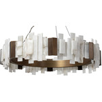 Montrose Chandelier - Antique Brass / Alabaster