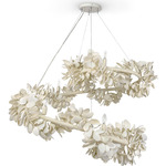 Roma Spiral Chandelier - Off White / Off White