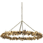 Siena Chandelier - Antique Brass / Coconut