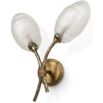 Terrence Wall Sconce - Brass / Frosted
