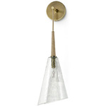Veraldi Wall Sconce - Brass / Clear