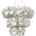 Virginia Tiered Chandelier - White / White