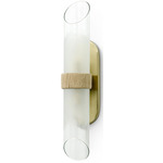 Yvonne Wall Sconce - Brushed Brass / Frosted