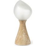 Zevi Table Lamp - Travertine / Frosted
