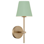 Xavier Wall Sconce - Vibrant Gold / Green