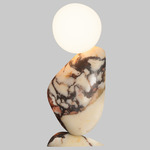 Ben Table Lamp - Calacatta Viola Marble / Frosted