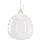 Oblo Pendant - White / Clear