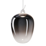 Oblo Pendant - White / Glossy Smoke