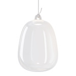 Oblo Pendant - White / Clear