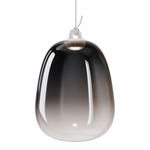 Oblo Pendant - White / Glossy Smoke