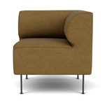 Eave Corner Dining Sofa - Black / Gold Boucle