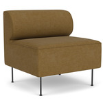 Eave Dining Sofa - Black / Gold Boucle