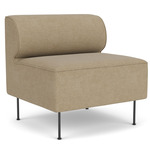 Eave Dining Sofa - Black / Beige Boucle