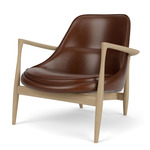 Elizabeth Lounge Chair - Natural Oak / Dakar Brown Leather