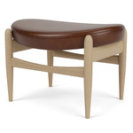 Elizabeth Ottoman - Natural Oak / Dakar Brown Leather