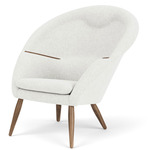 Oda Lounge Chair - Oiled Walnut / Hallingdal 65 110
