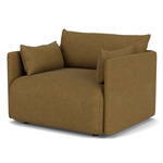 Offset 1-Seat Sofa - Black / Gold Boucle
