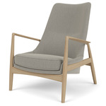 Seal Lounge Chair - Soap-Treated Oak / Re-Wool 218