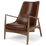 Seal Lounge Chair - Oiled Walnut / Dakar Brown Leather