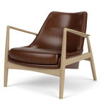 Seal Lounge Chair - Soap-Treated Oak / Dakar Brown Leather