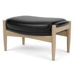 Seal Ottoman - Soap-Treated Oak / Dakar Black Leather