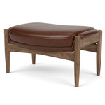 Seal Ottoman - Oiled Walnut / Dakar Brown Leather